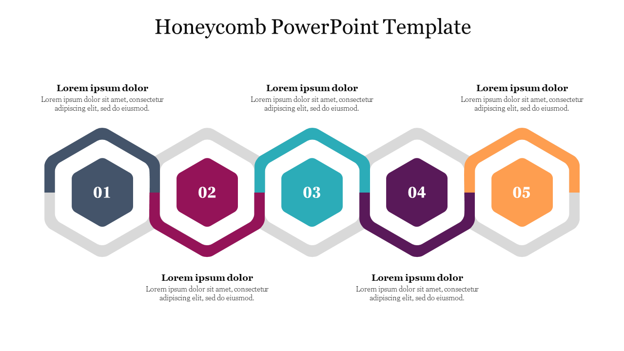Honeycomb PowerPoint Template Free